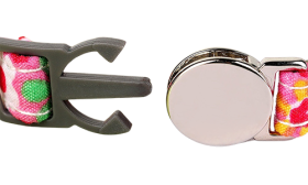 Breakaway kattehalsbånd med metalspænde