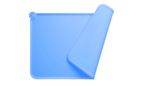 Vandtæt Silikone Skålmåtte til Kat – måtte med forhøjede kanter til kæledyrsskåle