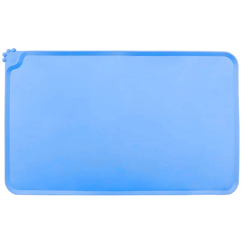 Vandtæt Silikone Skålmåtte til Kat – måtte med forhøjede kanter til kæledyrsskåle