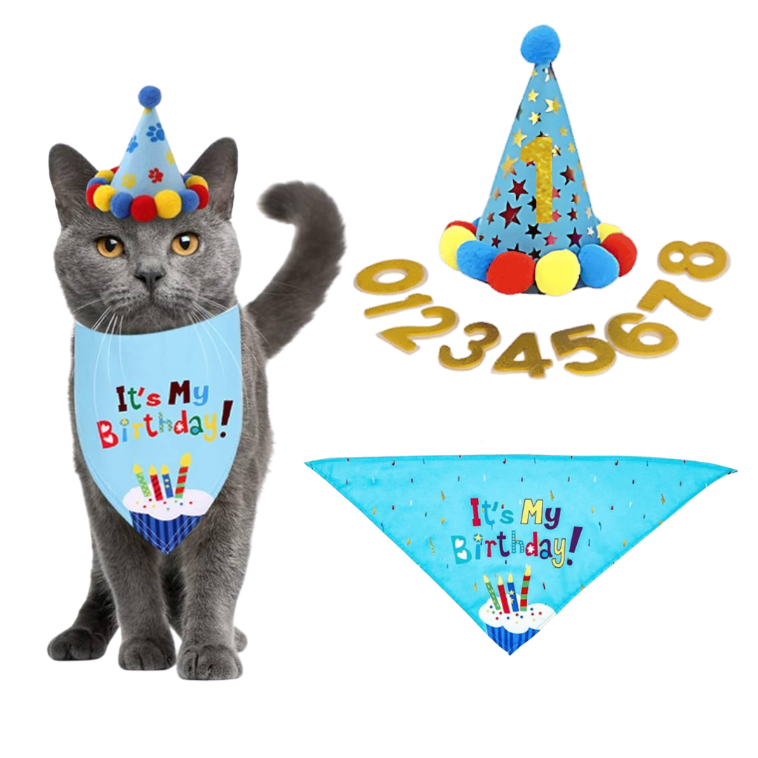 Bandanasæt til din Kattens Fødselsdage Bandanasæt til din Kattens Fødselsdage